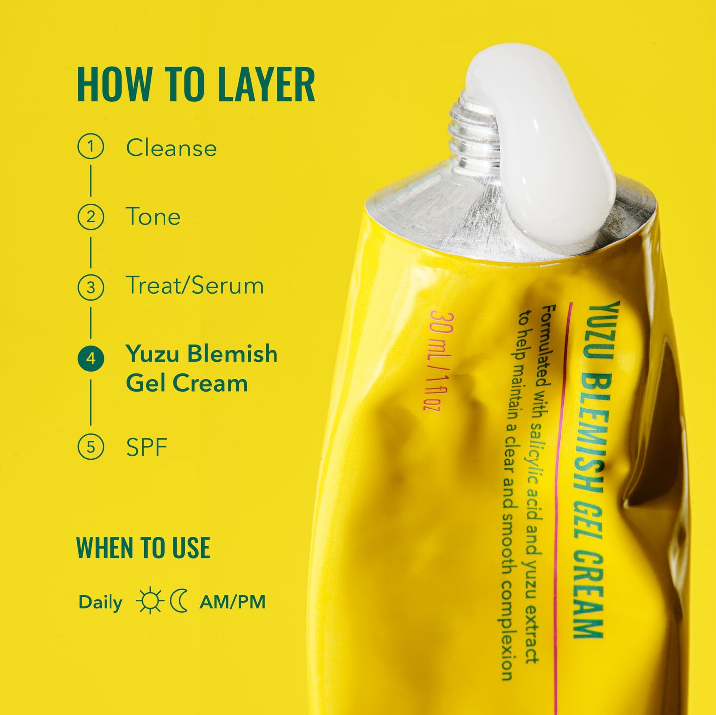 Good Molecules Yuzu Blemish Gel Cream - Lightweight Gel Moisturizer with Salicylic Acid (BHA) and Natural Extracts to Target Blemishes, Even Skin Beauty and Personal Care Good Molecules