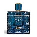 Secret Plus VINTAGE HEROES Eau De Parfum for Men, Aromatic Woody Fragrance, Blue Glass Bottle, 3.4 Fl Oz Natural Spray Beauty & Personal Care Secret Plus