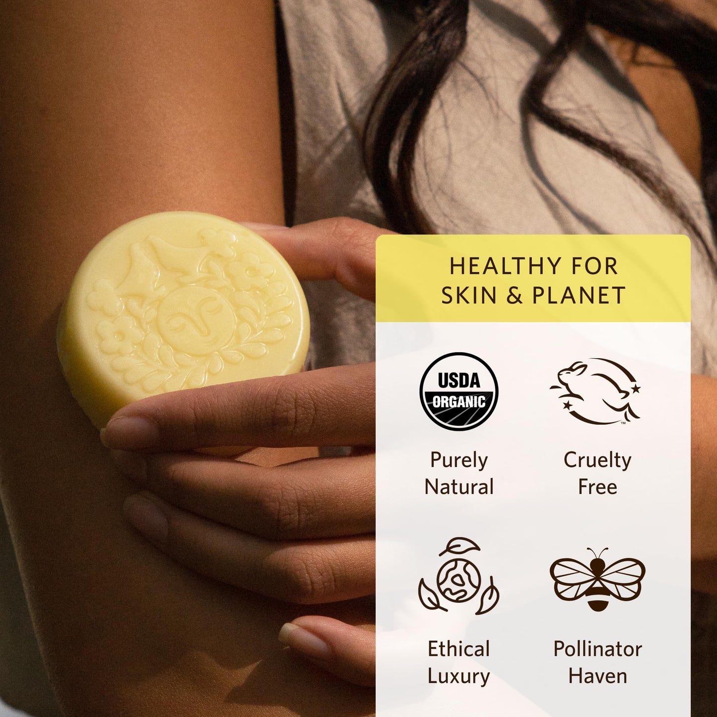 Moon Valley Organics Herbal Lotion Bar in Lemon Vanilla, Moon Melt Bar, Calendula and Comfrey, Beeswax, Heal and Restore Chapped Skin, Soothing Beauty & Personal Care Moon Valley Organics
