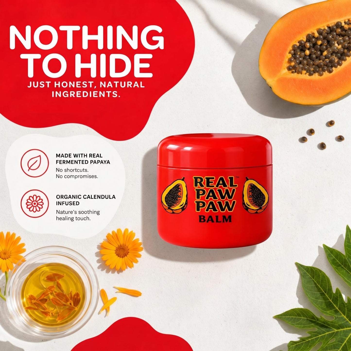 Real Paw Paw Ointment - Use For Lip Balm, Cream To Sooth, Protect and Hydrate All Skin Types. Made in Australia 200g Beauty and Personal Care Real Paw Paw Ointment
