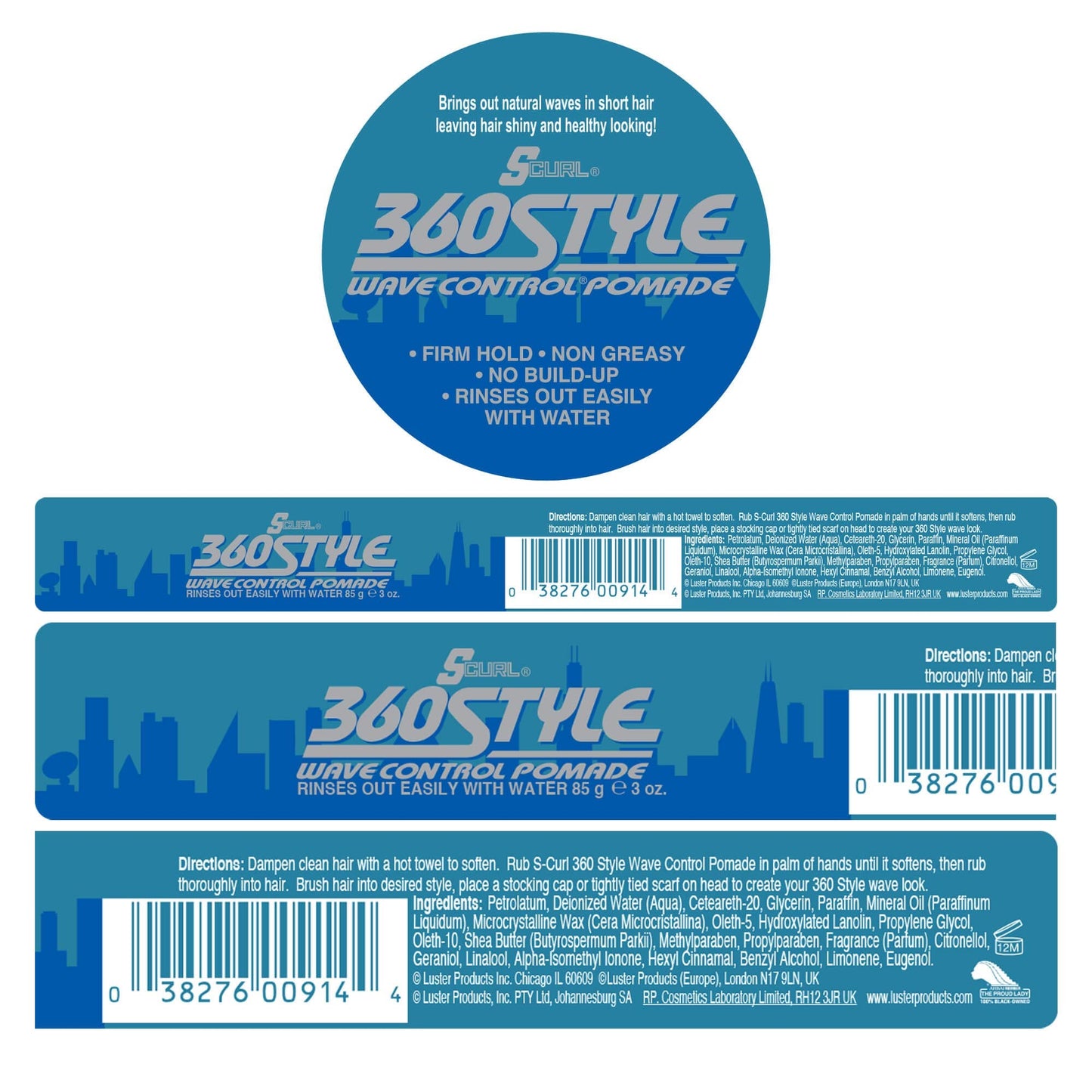 SCurl 360 Style Wave Control Pomade Beauty & Personal Care Luster's