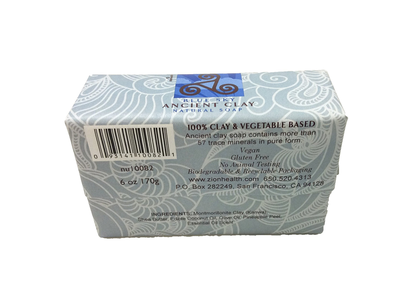 Clay Soap Blue Sky Zion Health 6 oz Bar Soap Beauty & Personal Care Zion Health