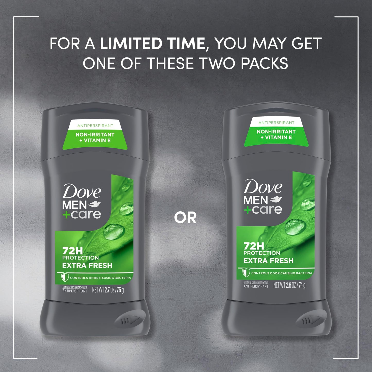 Dove Men+Care Men's Antiperspirant Deodorant Stick Extra Fresh With 72-hour Sweat & Odor Protection with 1/4 Moisturizing Cream & Long-lasting Citrus Beauty and Personal Care DOVE MEN + CARE