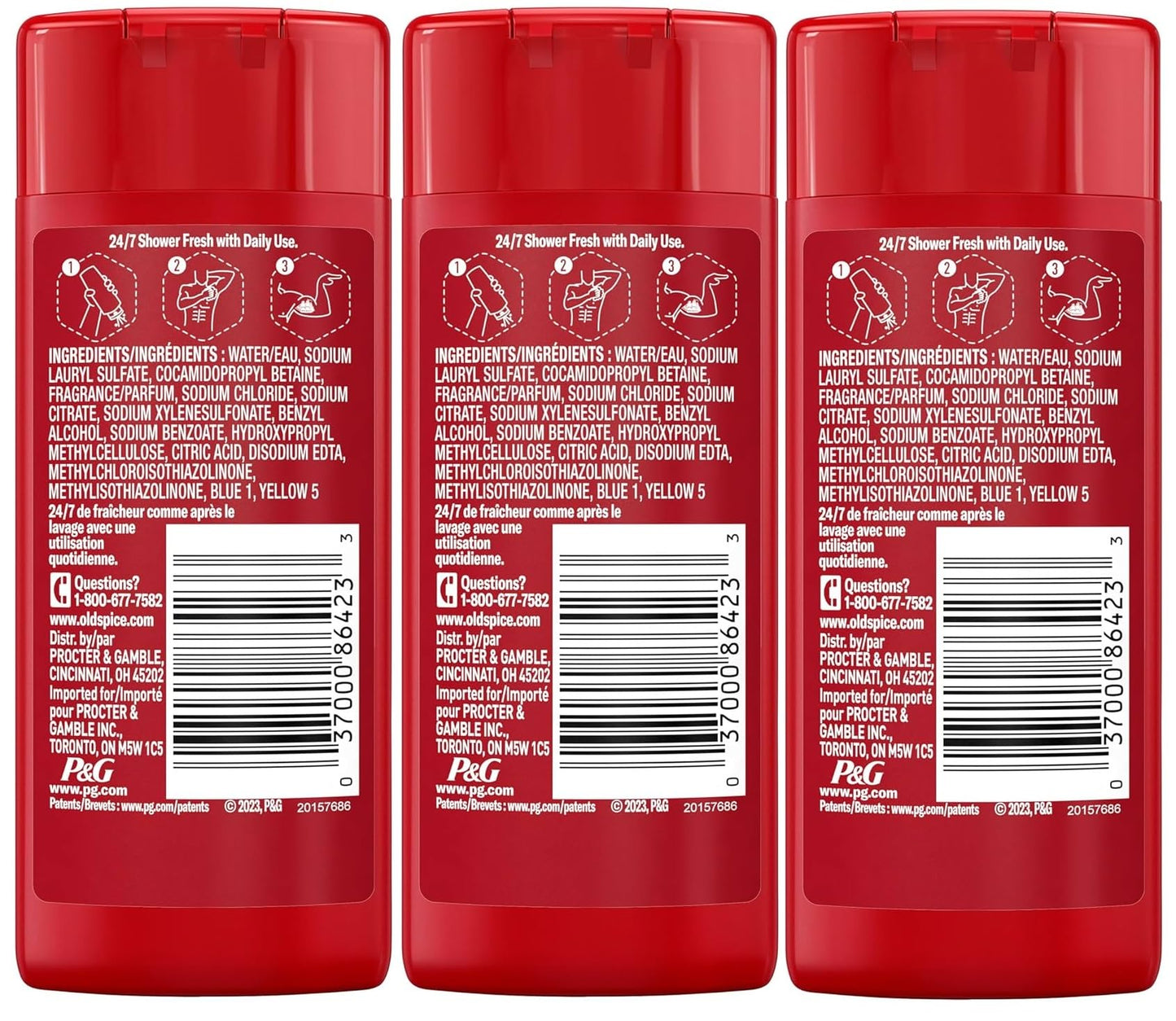 Old Spice Body Wash, Slugger Scent, 3 fl oz, Travel Size, Pack of 3 Beauty & Personal Care Old Spice