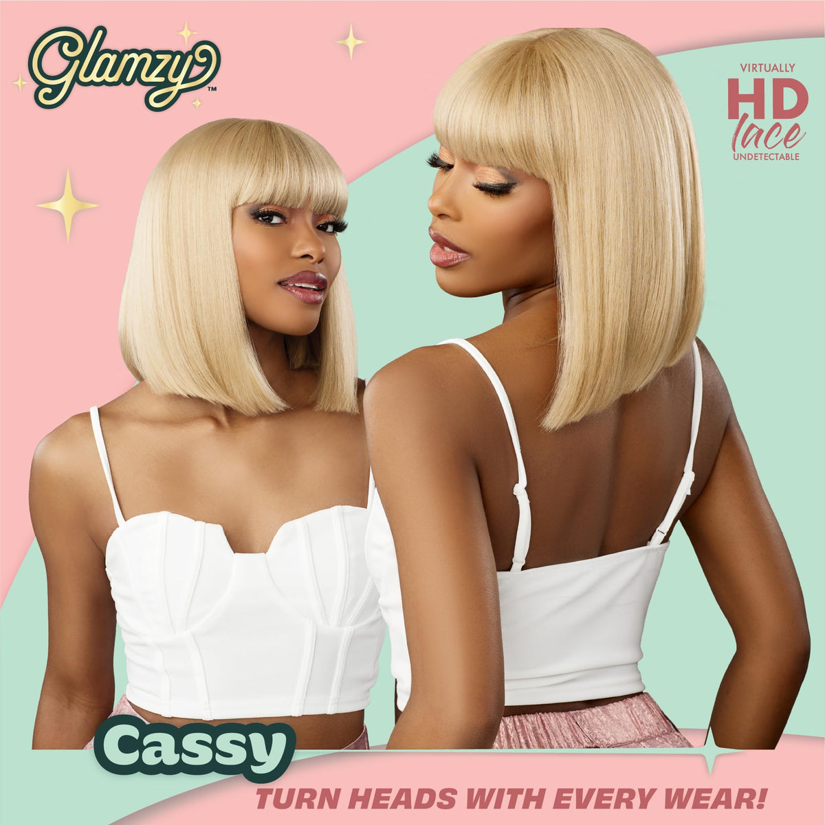 Sensationnel Glamzy Lace Crown Wig-Cassy, PEARLBLONDE