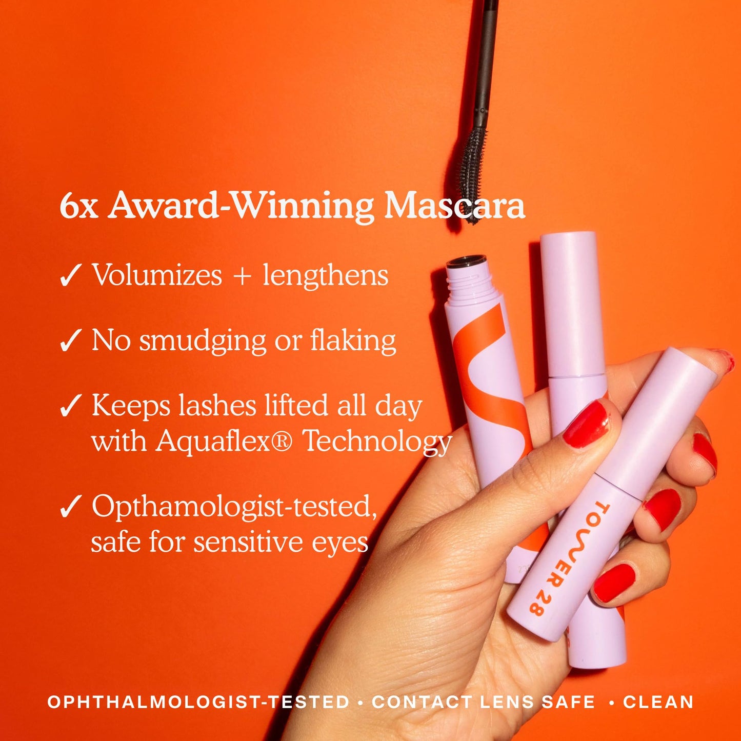 Tower 28 Mascara - Volumizing & Lengthening Lash Makeup | No Clumping, No Flaking, Smudge-Free | Gentle for Sensitive Eyes, Eco-Conscious Packaging Beauty & Personal Care Tower 28