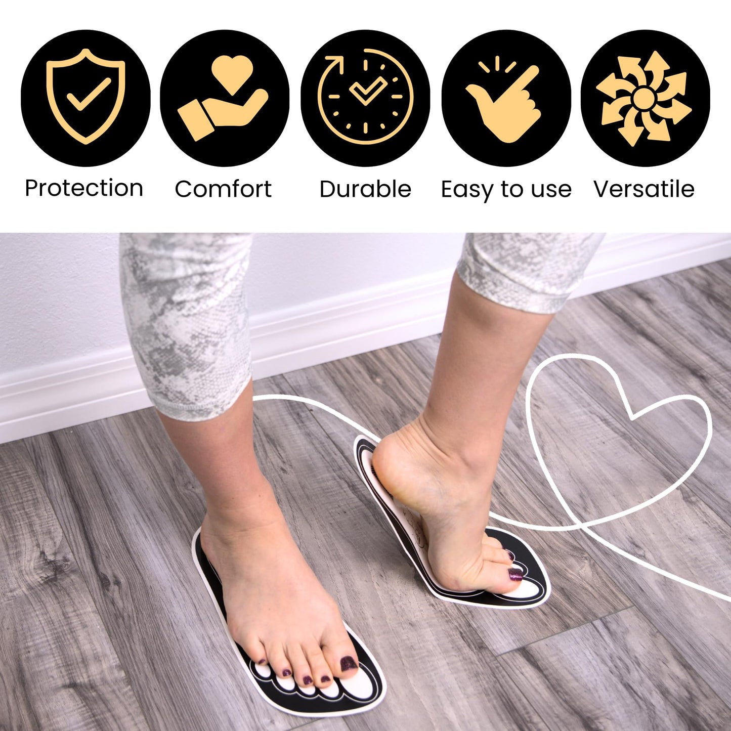 25Pairs(50Feets) Disposable Stick Spray Tanning Feet Pads Perfect for preventing spray tan solution,Deluxe & Hygienic Spray Tan Feet Pads-Ideal Beauty & Personal Care HeeStar