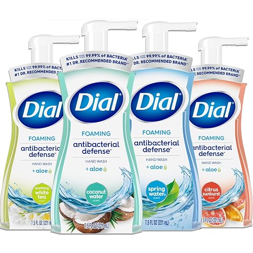 Dial Complete Foaming Anti-Bacterial Hand Wash Variety 4-Pack - Assorted Scents. 7.5 Oz Each Beauty & Personal Care Dial