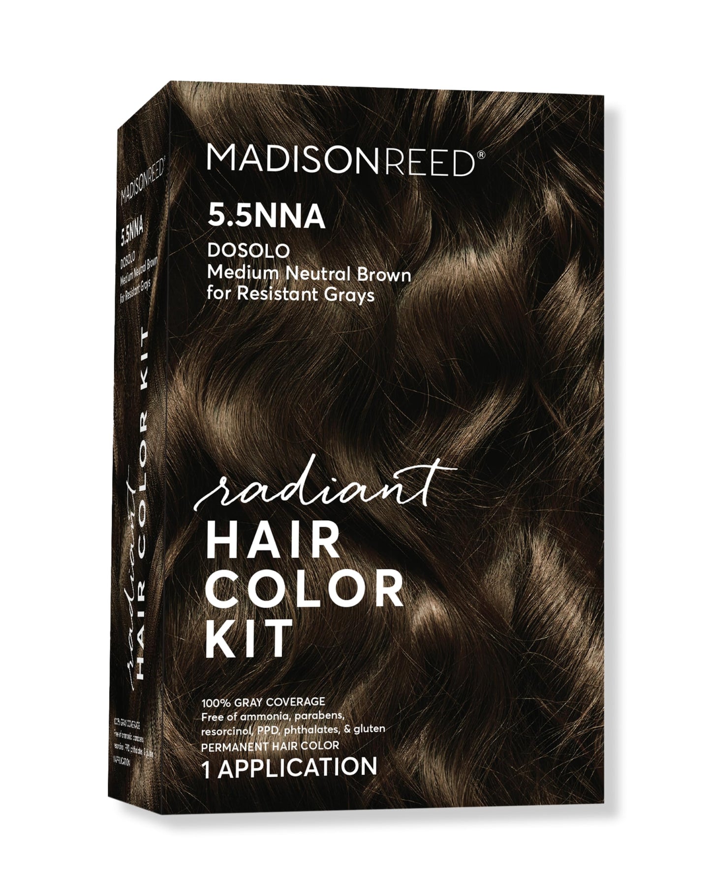 Madison Reed Radiant Hair Color Kit - 100% Gray Coverage for Resistant Grays, 5.5NNN Dark Brown with Warm Golden Tones (Modena Brown) | PPD-Free Beauty & Personal Care Madison Reed