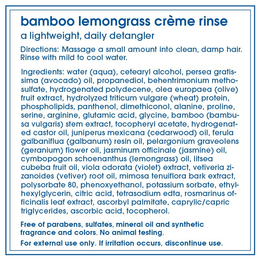 LATHER Bamboo Lemongrass Shampoo & Conditioner Set - Gentle Daily Moisturizing Shampoo & Hair Detangler Conditioner for All Hair Types - Lightweight Beauty & Personal Care LATHER
