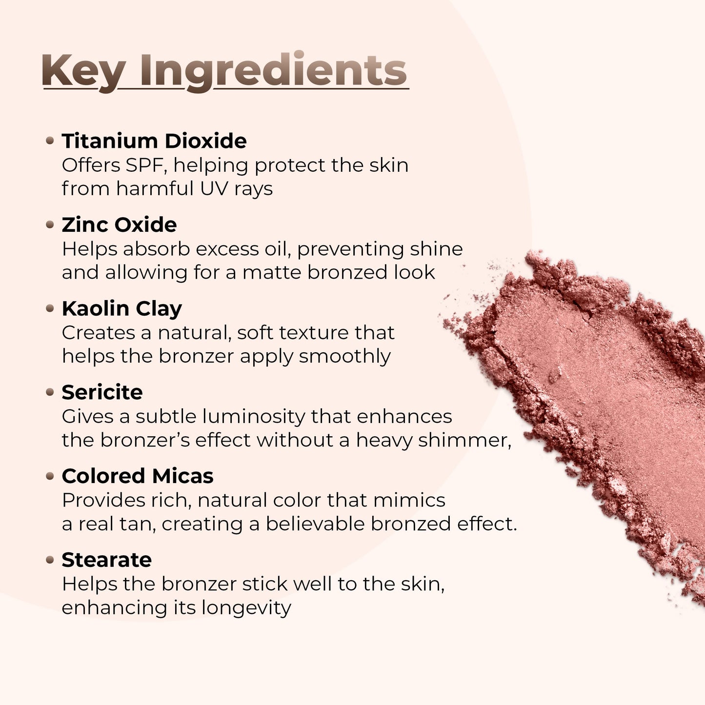 BRONZER POWDER Mineral Makeup Bronzing Loose Baked Highlighting Contour Tanning Shimmering Warmth Bare Sun Kissed Face Illuminating Glow Beauty & Personal Care Sweet Face Minerals