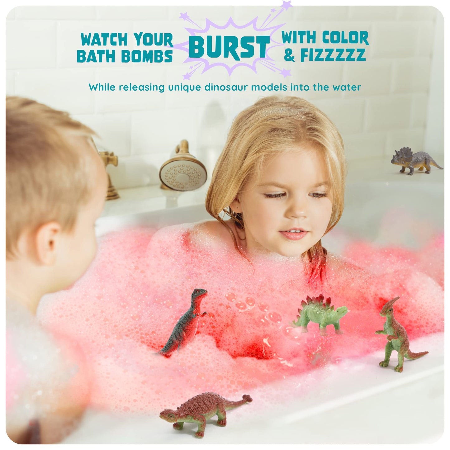 Dan&Darci Dino Egg Bath Bombs for Kids - Easter Basket Stuffers - Kid Baths Bomb with Surprise Inside - Dinosaur Toys Gift for Boys and Girls Ages 6 7 Beauty and Personal Care Dan&Darci