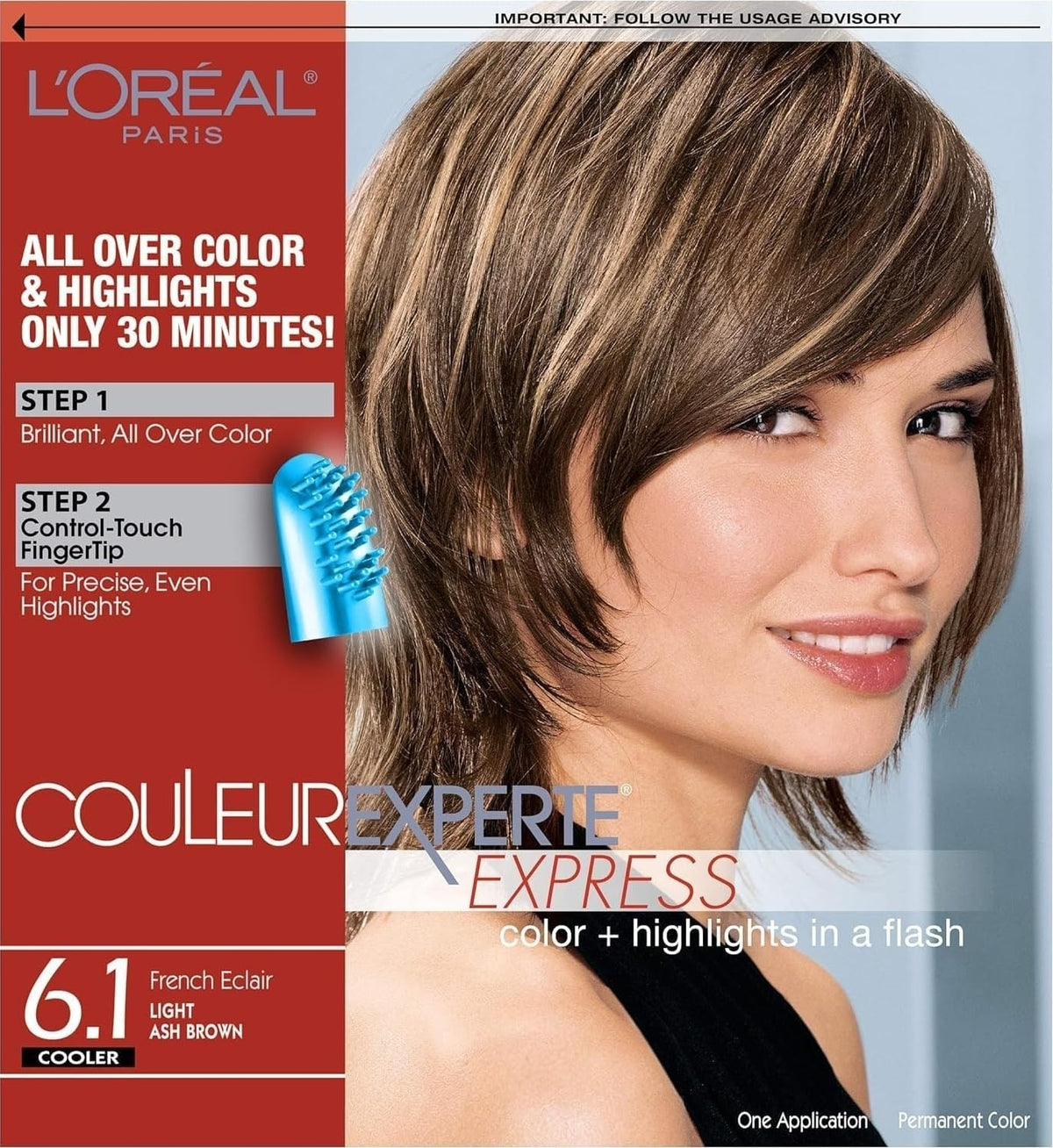 L'Oreal Paris Couleur Experte 2-Step Home Hair Color and Highlights Kit, French Éclair