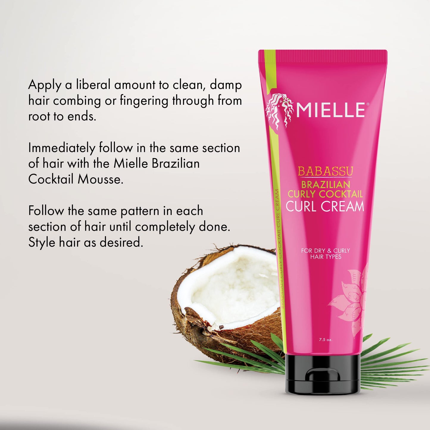 Mielle Organics Brazilian Curly Cocktail Curl Cream (7.5 oz.) Beauty & Personal Care Mielle Organics