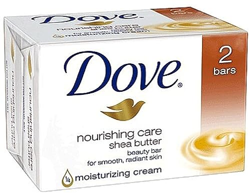 Dove Dove Beauty Bar Gentle Skin Cleanser Shea Butter 2 Bars Mois, 3.75 CT Beauty & Personal Care Dove