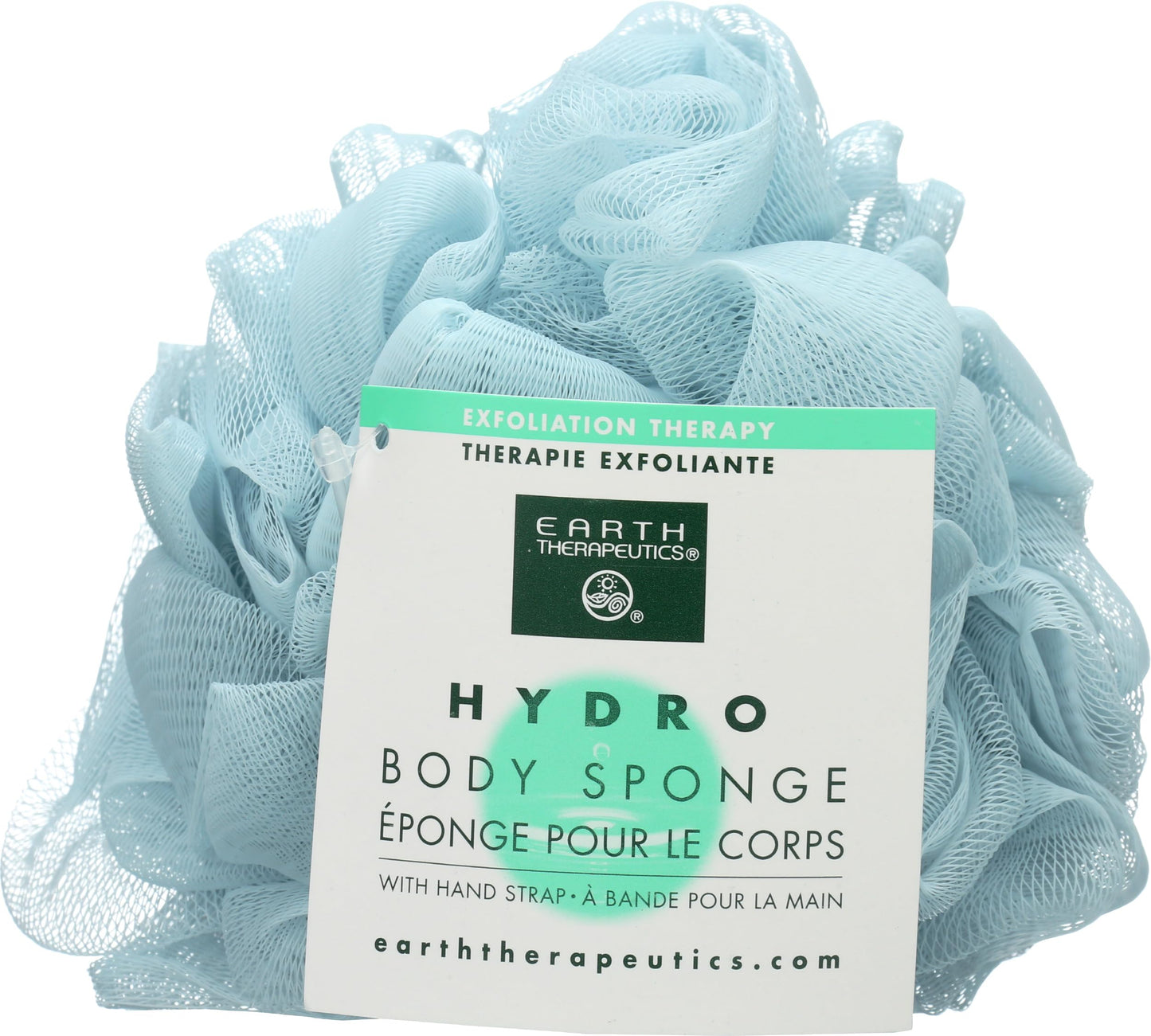 Earth Therapeutics Hydro Body Sponge with Hand Strap - Blue Beauty and Personal Care Earth Therapeutics