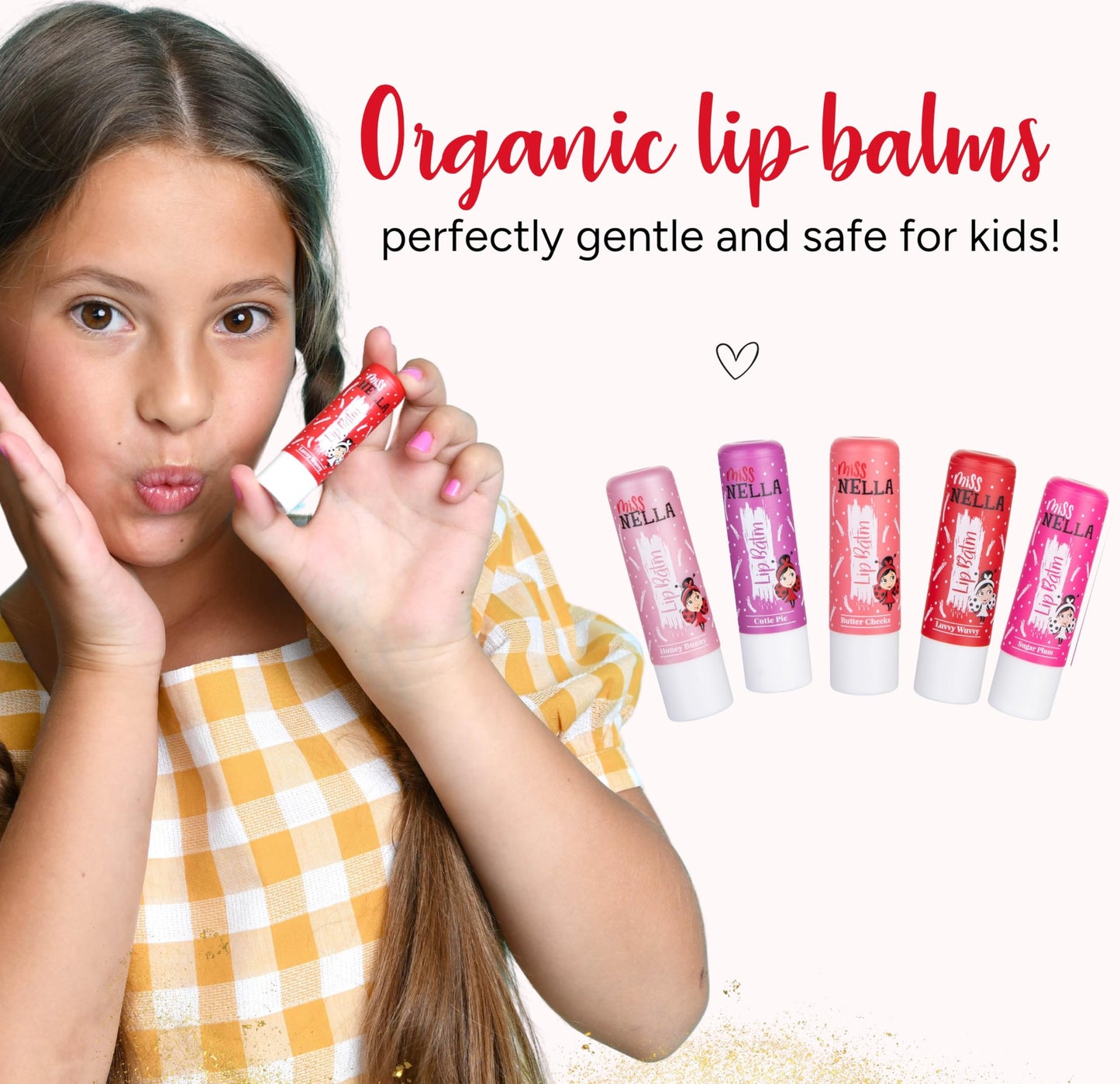 Miss Nella HONEY BUNNY Hypoallergenic children Lip Balm, Non Toxic Make Up for kids, perfect for those with sensitive skin. Beauty and Personal Care MISS NELLA