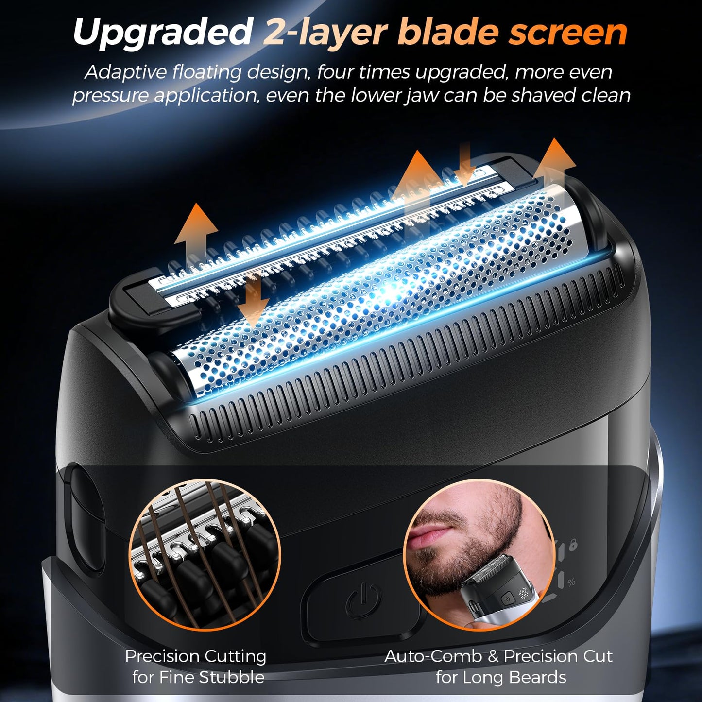 VYLTO Electric Foil Shavers for Men- New Version Mini Electric Razor with 3D Floating Heads & Precision Blades, Portable Cordless Electric Shaver IPX7 Beauty and Personal Care Vylto
