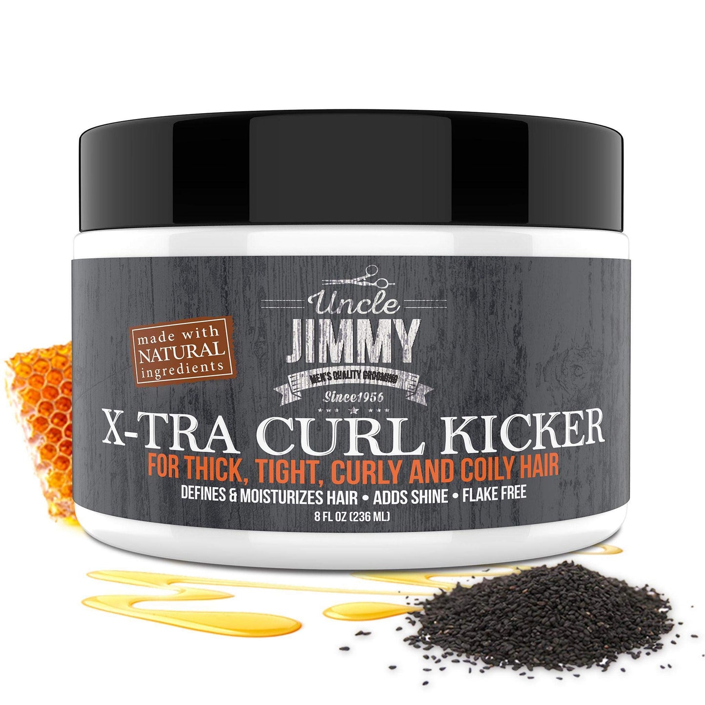 Uncle Jimmy X-TRA Curl-Kicker | Curl Enhancer & Moisturizer for Thick, Curly, Coily, Wavy & Frizzy Hair | Defines & Hydrates | 8oz Beauty & Personal Care Uncle Jimmy