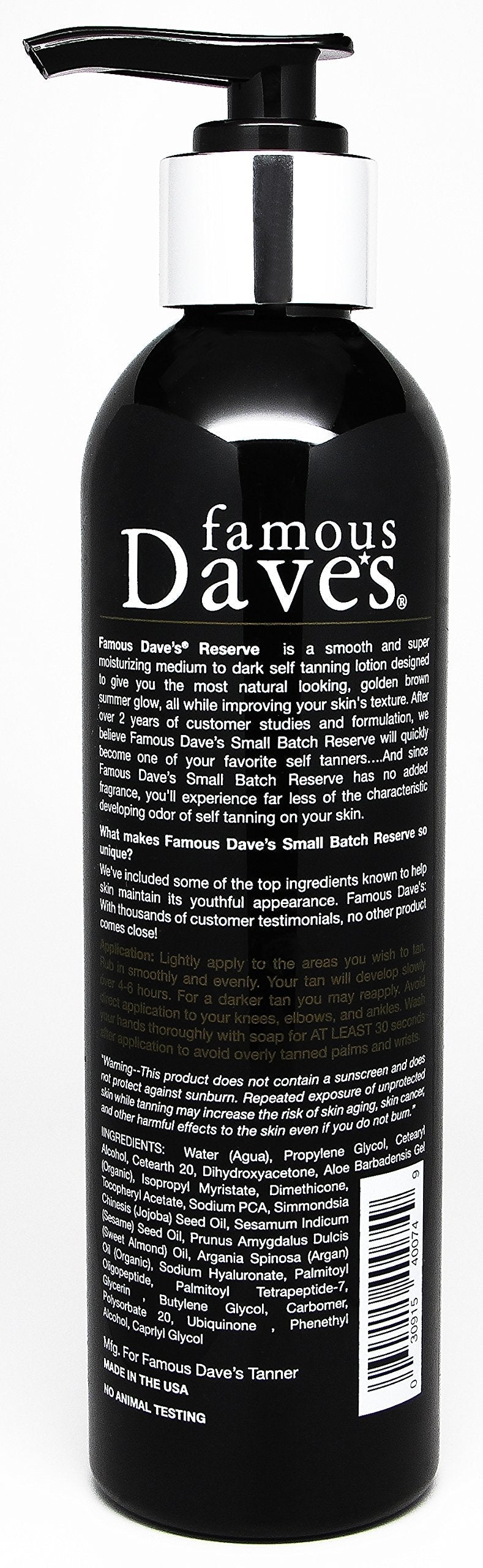 Dave’s Self Tanner Natural Light/Medium Sunless Tanning Anti-Aging Lotion. All Skin Types Beauty & Personal Care Famous Dave's Tanner