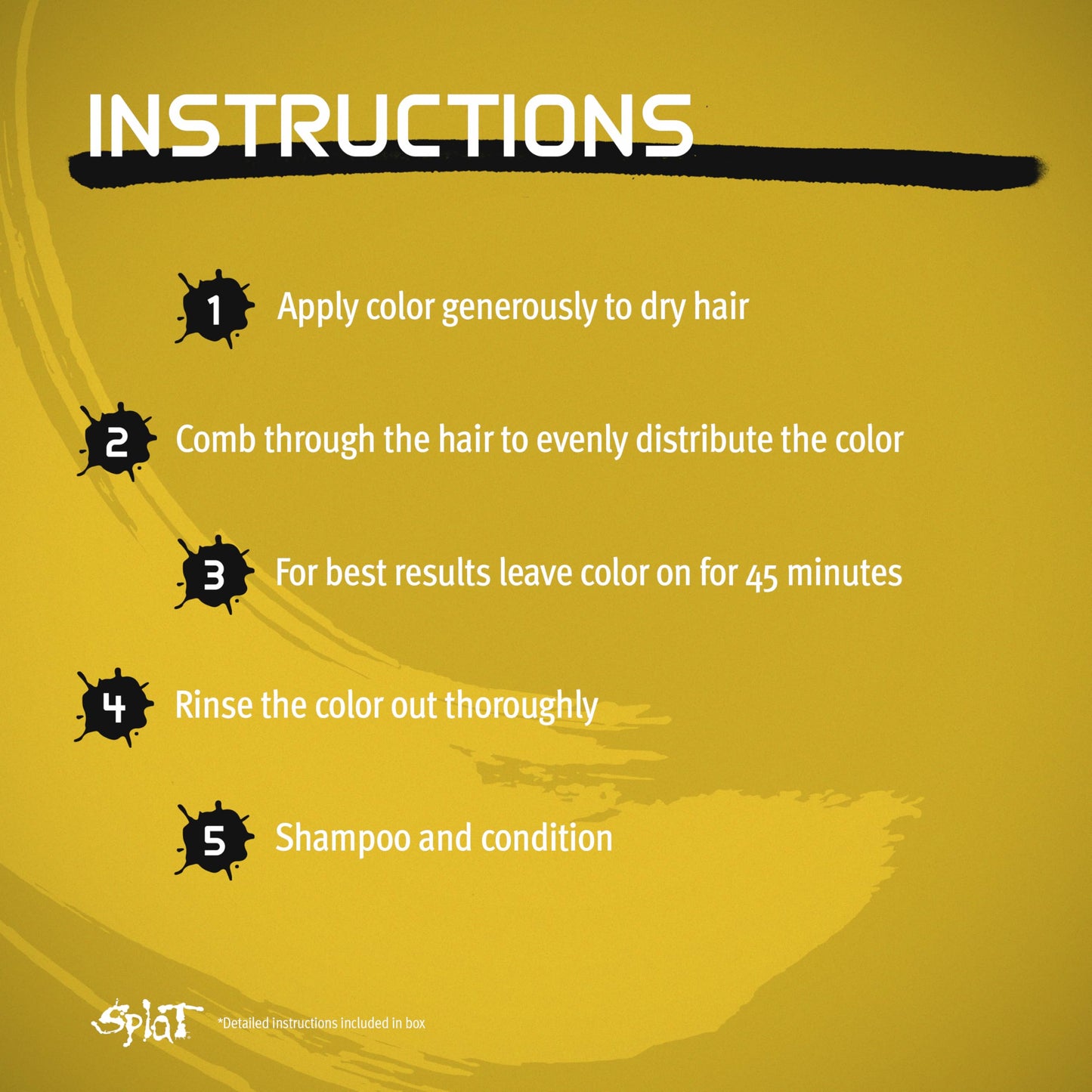 SPLAT - Lemon Drop, Semi-Permanent Hair Color (Yellow) Complete Kit with Bleach & Gloves Beauty & Personal Care Splat