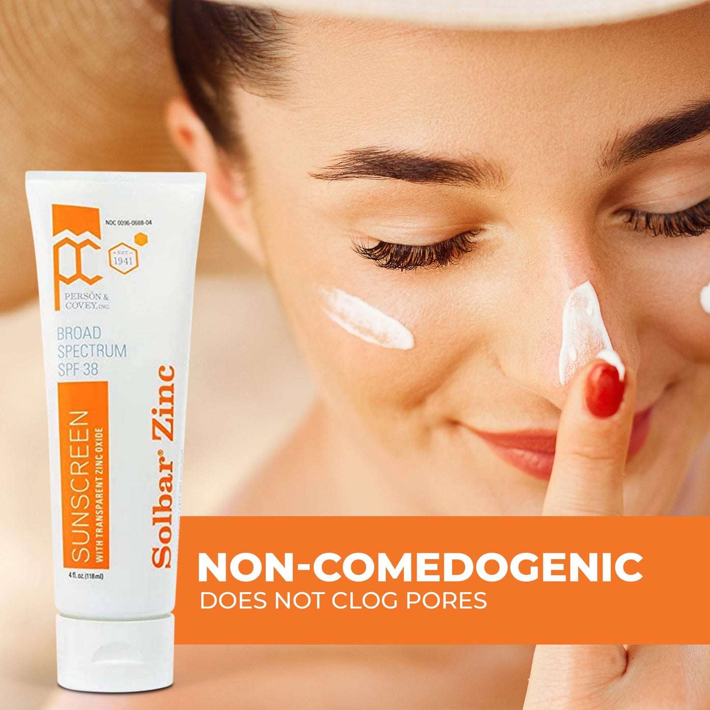SOLBAR Sunscreen Zinc Unscented Transparent Cream SPF 38, 4 oz Beauty & Personal Care Solbar