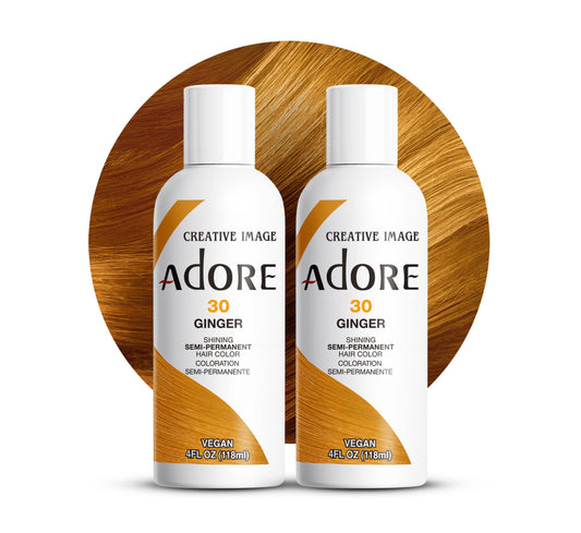Adore Semi Permanent Hair Color (030 Ginger) (2 Pack) | Vegan & Cruelty-Free Orange Hair Dye | No Ammonia, No Peroxide, No Alcohol | 4 Fl Oz Beauty & Personal Care Adore