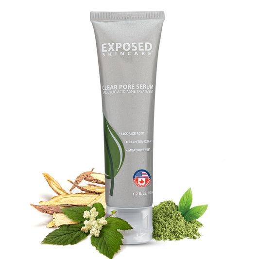 Exposed Skin Care, Clear Pore Serum with 1% Salicylic Acid for Sensitive and Oily Skin - Gently Clears Blackheads, Minimizes Pores and Reduces Excess Beauty & Personal Care Exposed Skin Care