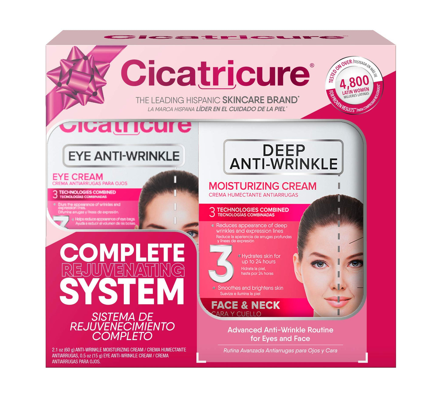 Cicatricure Complete Rejuvating System Gift Pack of Two Facial Antiwrinkle Creams Beauty & Personal Care Cicatricure