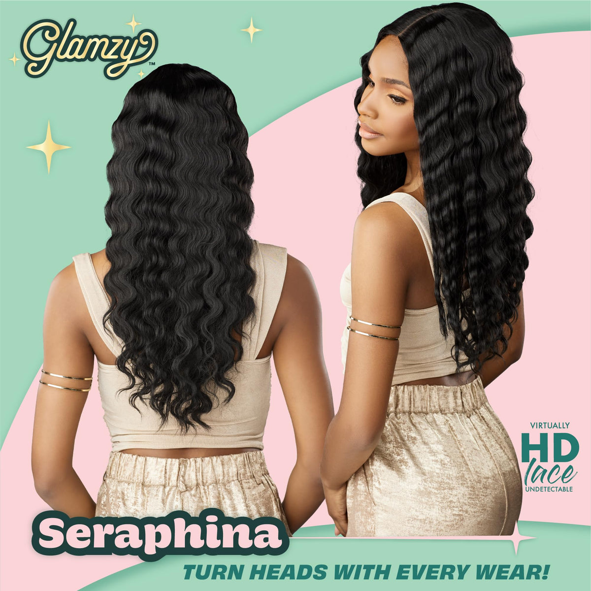 Sensationnel Glamzy Lace Part Wig-Seraphina, MOCHABROWN