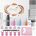 Lomansa Lash Lift and Black Kit, Instant Fuller Eyelash Lift Brow Lamination Kit with Black Colors, Fast Quick Lifting and Voluminous Coloring Beauty & Personal Care Lomansa
