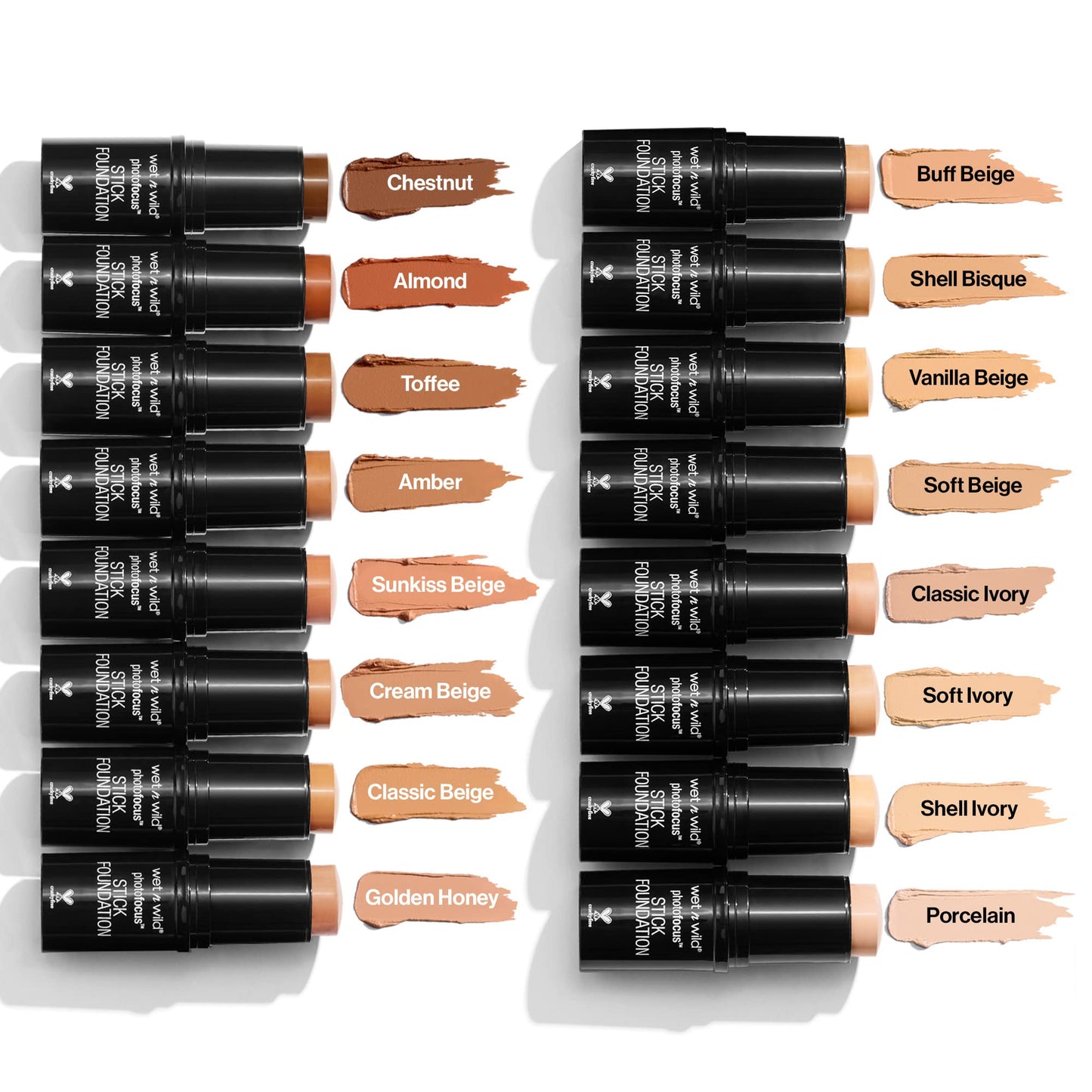 wet n wild Photo Focus Matte Foundation Stick Makeup, Porcelain | Vegan & Cruelty-Free Beauty & Personal Care wet n wild