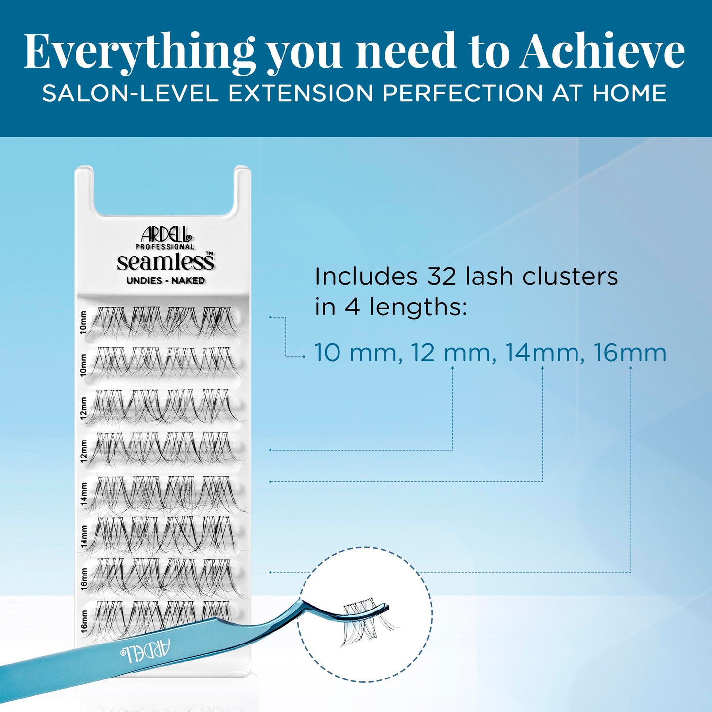 Ardell Seamless Naked Underlash Extensions - Refill Pack, Natural Lash Clusters, DIY Cluster Eyelash Extensions, Natural Eyelash Clusters, Individual… Beauty & Personal Care Ardell