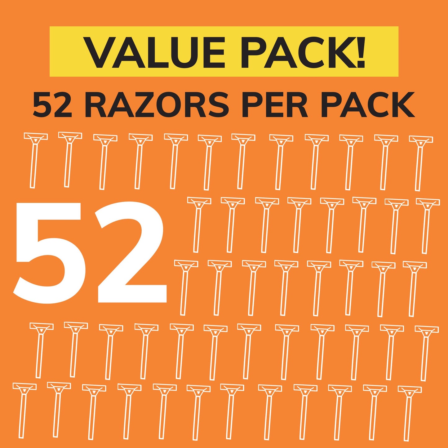 BIC Sensitive Men’s Disposable 1-Blade Razors, Smooth Shave for Dorm and Daily Grooming, 52-Pack Beauty and Personal Care BIC