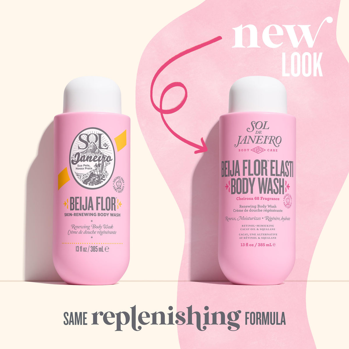 Sol de Janeiro Beija Flor Body Wash 385mL/13.0 fl oz. Beauty & Personal Care Sol de Janeiro