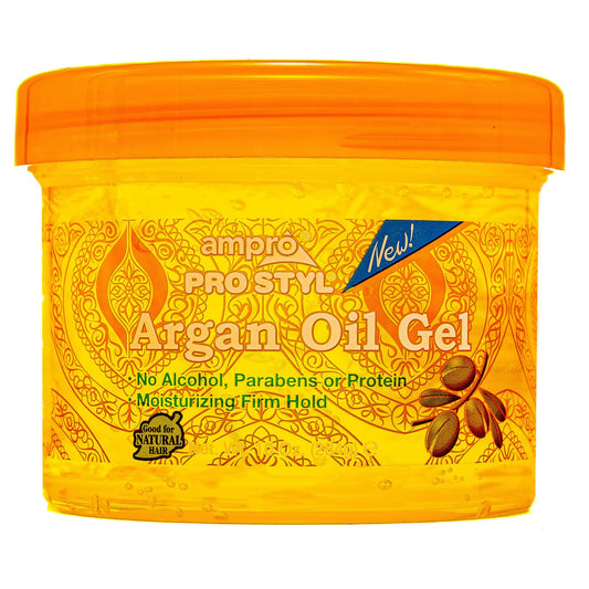 AmPro Pro Styl Argan Oil Styling Gel - Moisturizes and Conditions Your Strands - Non-Flaking, Alcohol Free, Vegan Formula - Creates Flexible Beauty & Personal Care AmPro