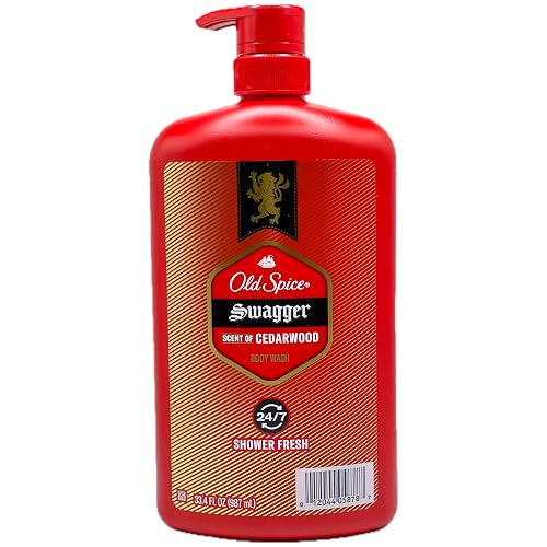 Old Spice SWAGGER BODY WASH SCENT OF CEDARWOOD 24/7 SHOWER FRESH 33.4 FL OZ Beauty & Personal Care Old Spice