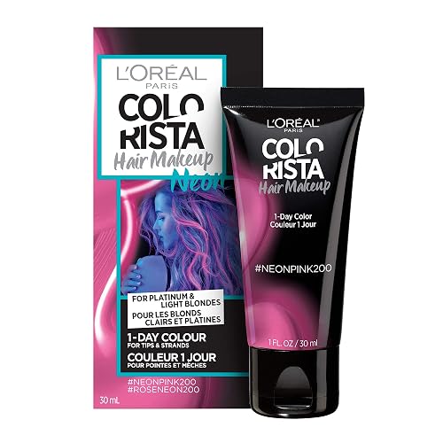 L'oreal Paris Hair Color Colorista Makeup 1-day for Blondes, Neon Pink 200, 1 Fluid Ounce Beauty & Personal Care L'Oreal Paris