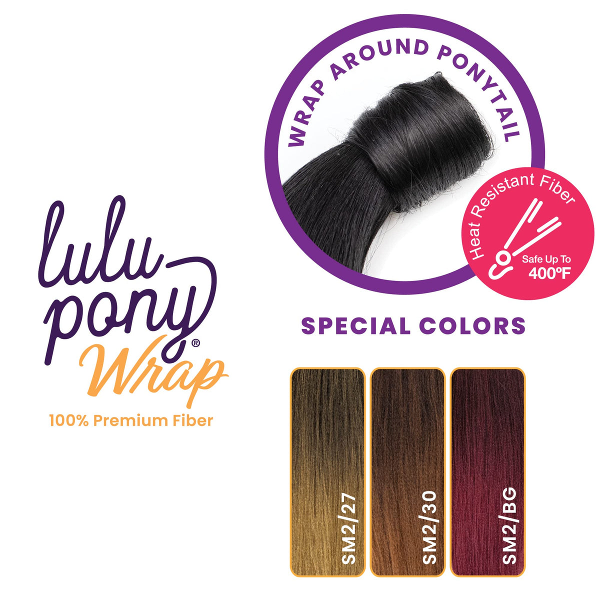 Sensationnel Lulu Pony Wrap Hairextensions-5,T2/BG