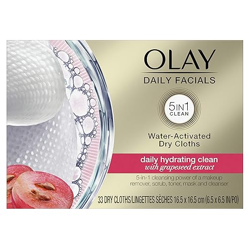 Olay 4-In-1 Daily Facial Cloths, Normal Skin 33 Count, Packaging May Vary Beauty & Personal Care Olay