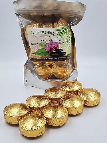 Spa Pure Cold Relief Aromatherapy: Shower Steamers, Shower Bombs, Bath Melts, USA Made with 100% Pure Essential Oils - Transform Your Shower 8 Count… Beauty & Personal Care Spa Pure
