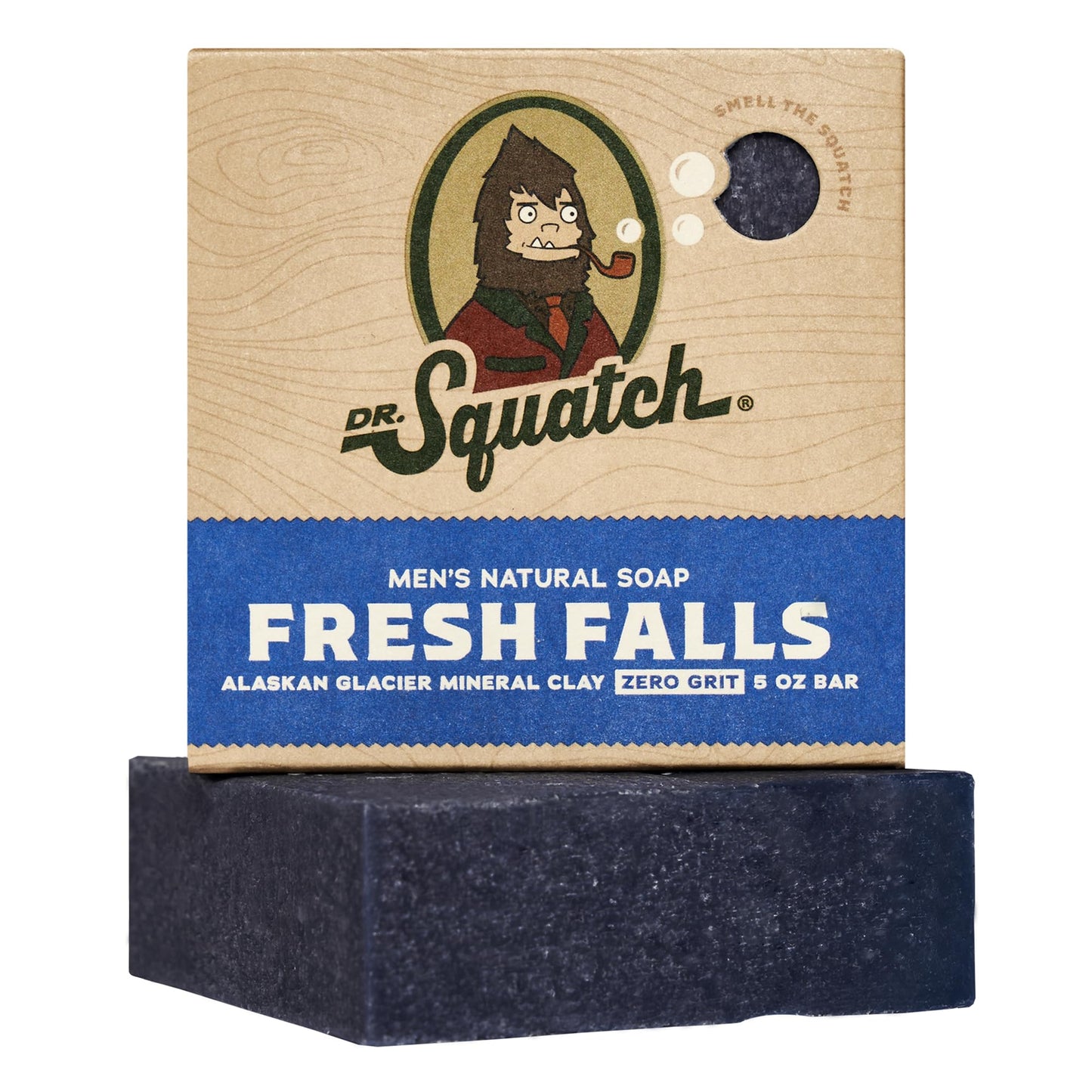Dr. Squatch Natural Men’s Bar Soap - Cold Process Body Soap Bar with Natural Oils - Gifts for Men - Fresh Falls (5 oz) Beauty & Personal Care Dr. Squatch