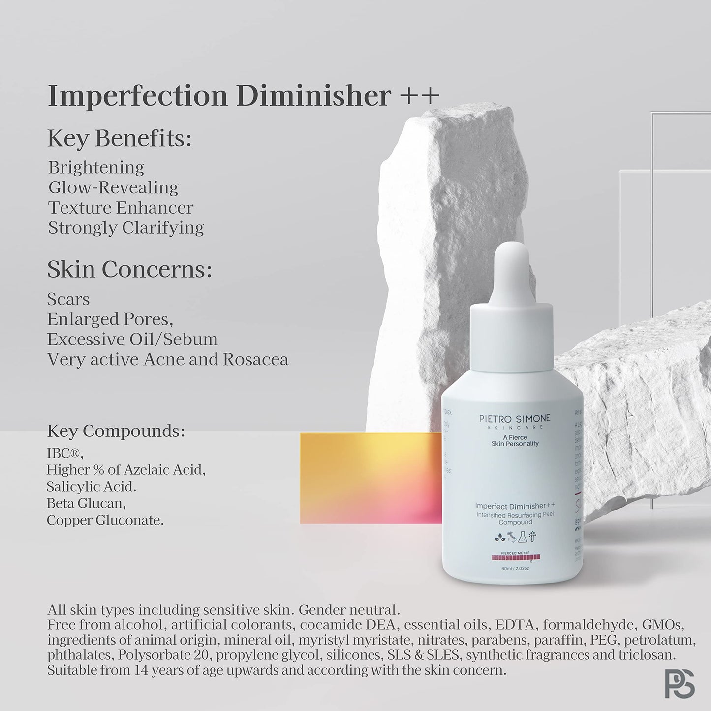 Pietro Simone Skincare, Imperfection Diminisher++, 2.0 FL OZ Beauty & Personal Care Pietro Simone Skincare