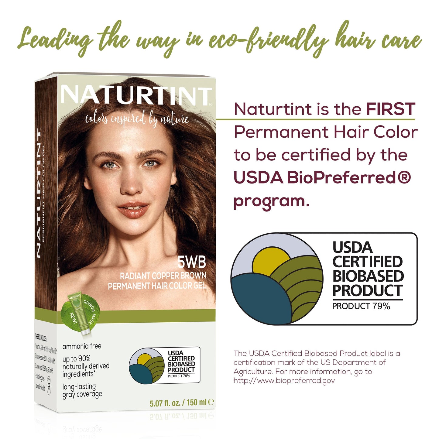 Naturtint 5WB Radiant Copper Brown Permanent Hair Color (Pack of 1), Ammonia Free, Vegan, Cruelty Free, up to 100% Gray Coverage, Long Lasting Results Beauty & Personal Care Naturtint