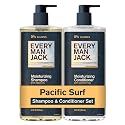 Every Man Jack Men's Shampoo and Conditioner Set - Pacific Surf - Made w/Plant Powered Refreshing Ingredients like Argan and Aloe - 16 fl oz (2 Pack) Beauty & Personal Care Every Man Jack