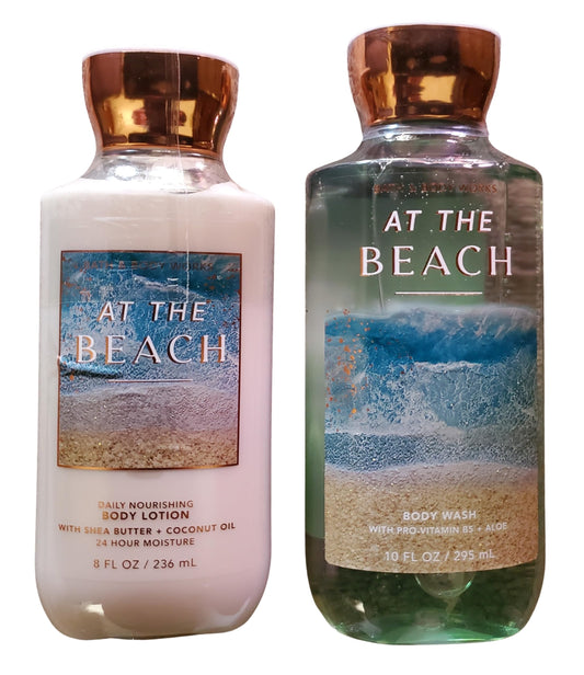 Bath & Body Works At The Beach Body Lotion and Body Gel Wash 2 Piece Set Beauty and Personal Care Bath & Body Works