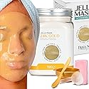 BRÜUN Jelly Mask Jar 24k Gold Mandelic AC AHA Peel-Off Face Care Rubber Mask | 23 fl oz Skin Care Moisturizing Gel Mask Jar Spa Set Beauty & Personal Care BRÜUN