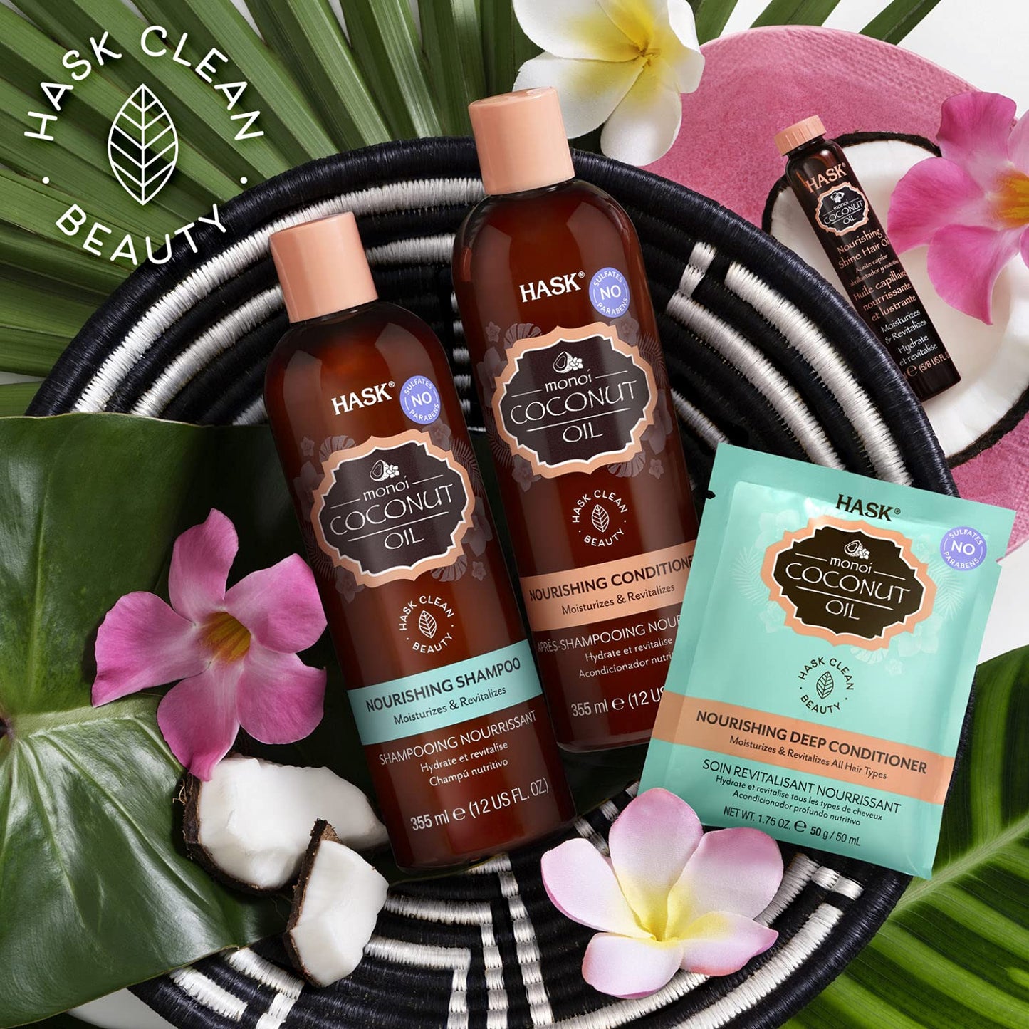 Hask Monoi Nourishing Shine Oil, 12 Count Beauty & Personal Care HASK