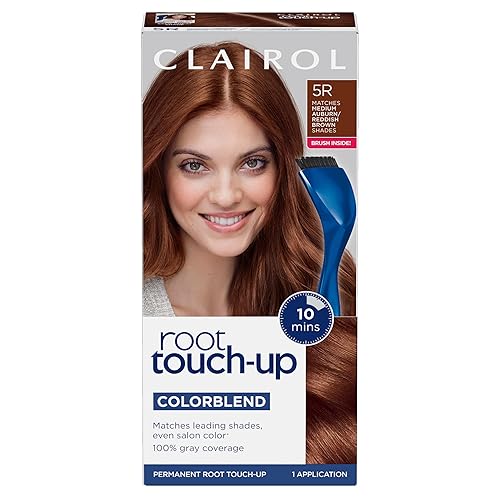 Clairol Root Touch-Up by Nice'n Easy Permanent Hair Dye, 5R Medium Auburn/Reddish Brown Hair Color, Pack of 1 Beauty & Personal Care Clairol