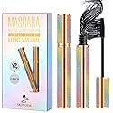 2 Pack Black Volume & Length Lasting All Day Mascara, 4D Silk Fiber Lash, Waterproof Lengthening No Clumping & Smudging Beauty & Personal Care SKINOSM